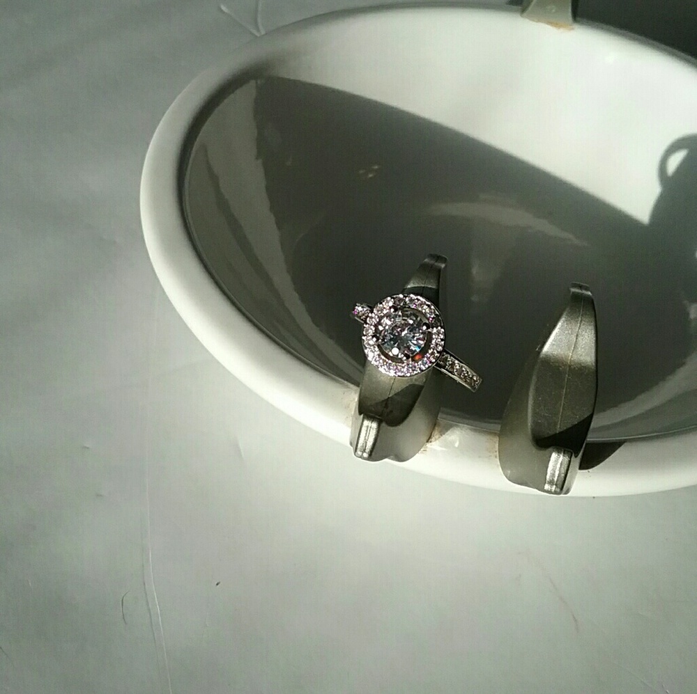 💕2 for $25💕Silver Plated CZ Ring - Picture 2 of 8
